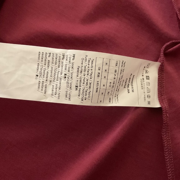 Weekend Max Mara Burgundy Jersey Tie Detail Geranio Midi Dress Size M NWT - Picture 6 of 10